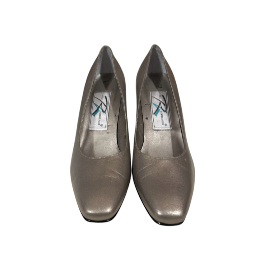 Ross Hommerson Women’s Classic Leather Dress Heels Pumps Square Toe Sz 7.5N​​​ - Picture 2 of 10